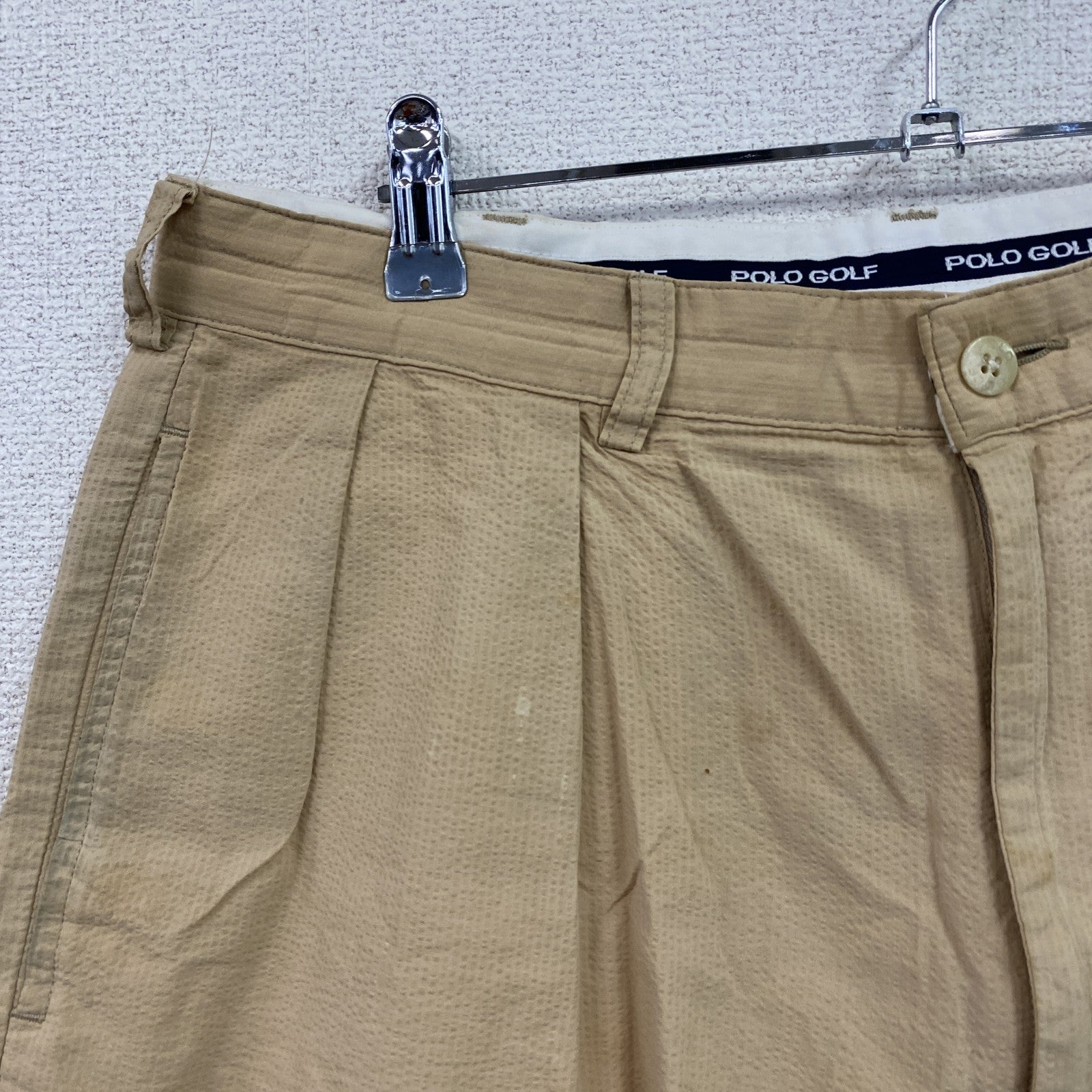 POLO GOLF　ポロゴルフ　ラルフローレン　ハーフパンツ/ショートパンツ　ベージュ　34サイズ　古着