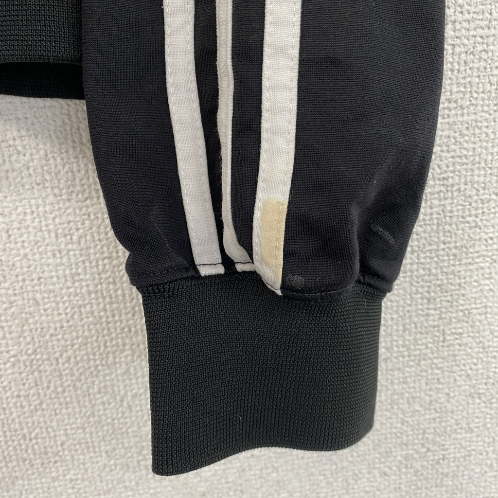 90s　adidas　アディダス　長袖トラックジャケット　フルジップジャージ　ヴィンテージ　黒　ブラック　Mサイズ　古着