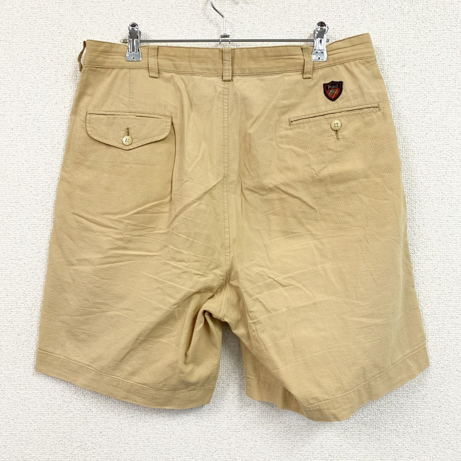 POLO GOLF　ポロゴルフ　ラルフローレン　ハーフパンツ/ショートパンツ　ベージュ　34サイズ　古着