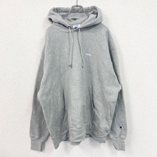 00s　champion　チャンピオン　リバースウィーブ　フーディー/スウェットパーカー　灰色　グレー　XLサイズ