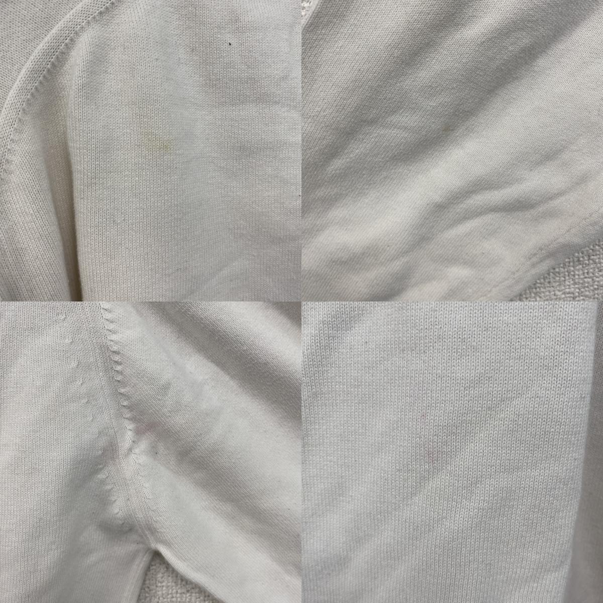 Kappa　カッパ　コットンニットセーター　白　ホワイト　Lサイズ　古着