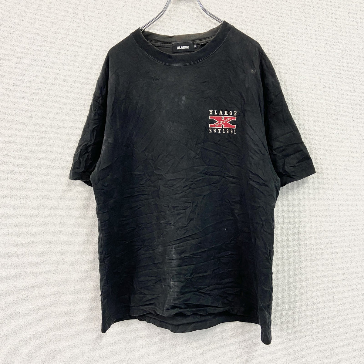 XLARGE　エクストララージ　半袖プリントTシャツ　黒　ブラック　XLサイズ　古着