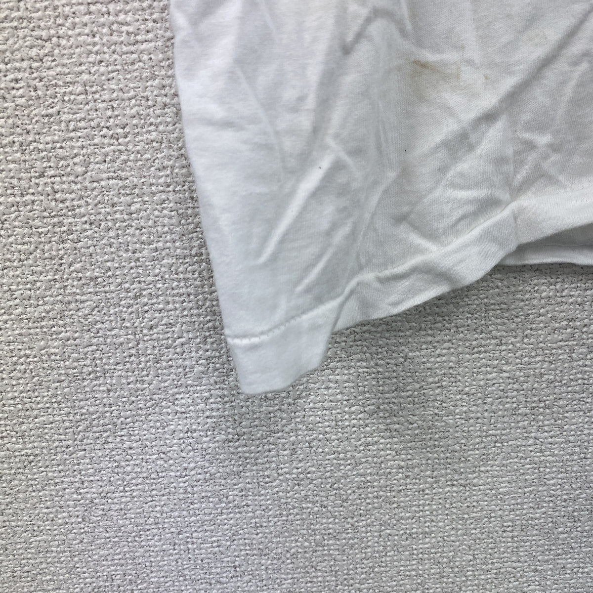 Hanes　ヘインズ　半袖プリントTシャツ　シングルステッチ　ヴィンテージ　白　ホワイト　Lサイズ カットソー メンズ コットン 古着