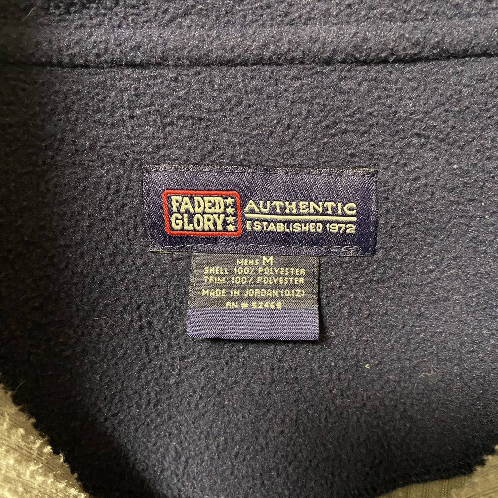 FADED GLORY　長袖ハーフジップフリースジャケット　プルオーバー　グレー　灰色　ハイネック　Mサイズ　古着