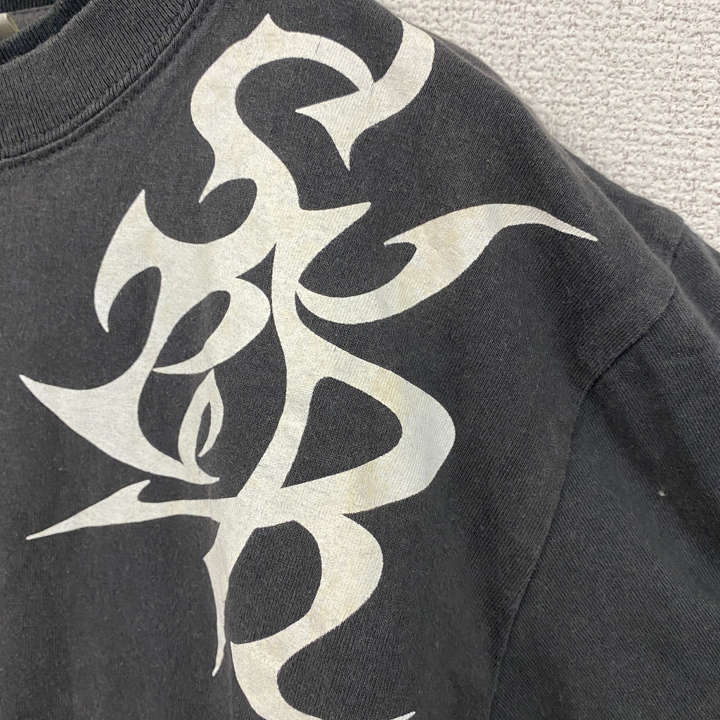 BULLET NOISE　バレットノイズ　長袖Tシャツ/ロンT　フェイクレイヤード　黒　ブラック　Mサイズ カットソー メンズ コットン 古着