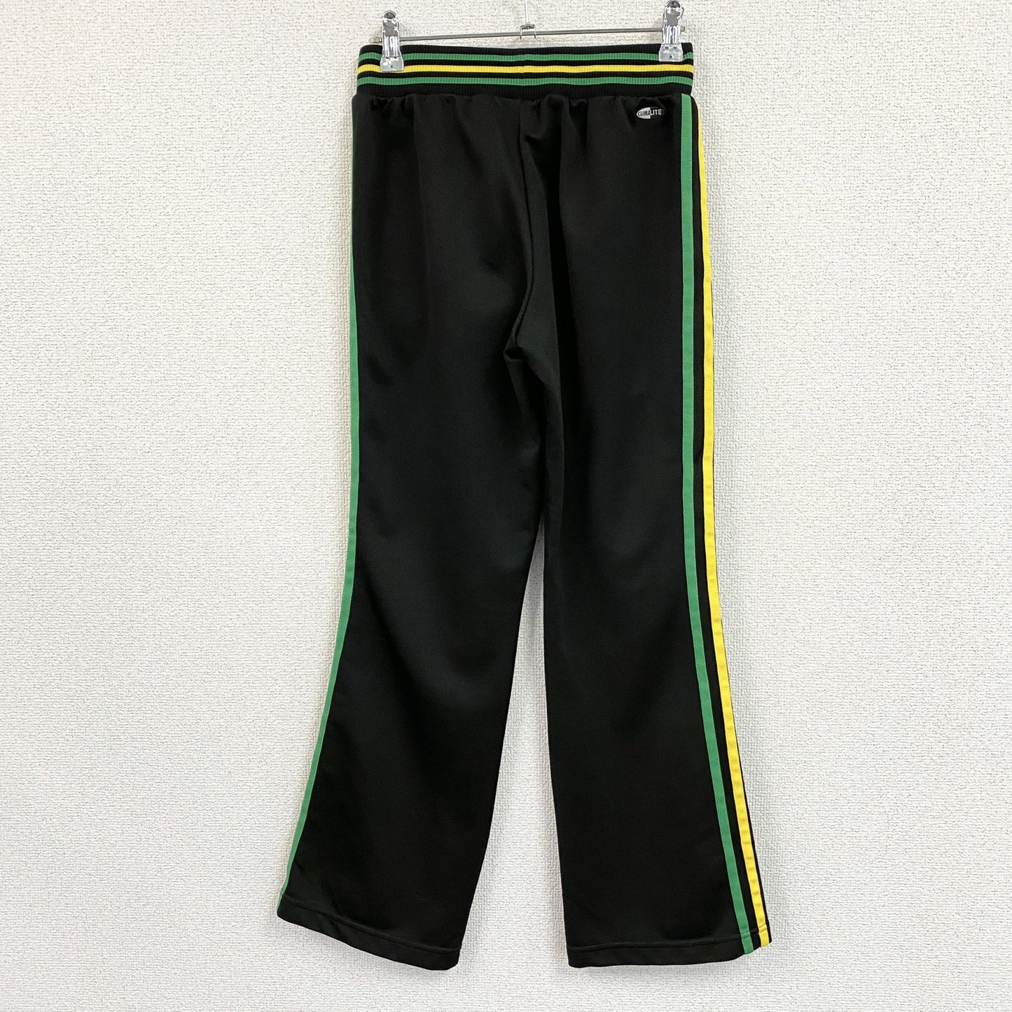 adidas　アディダス　CLIMALITE　トラックパンツ　ジャージパンツ　黒　ブラック　Mサイズ