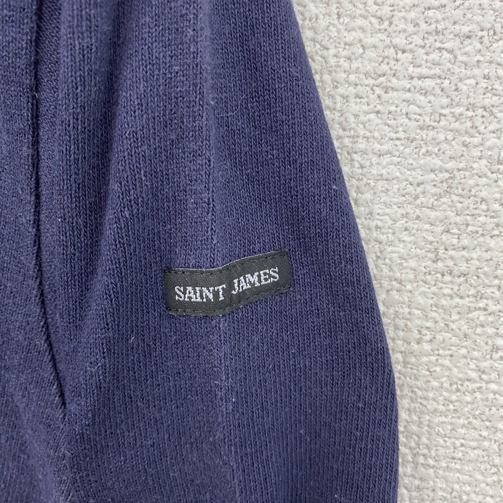 SAINT JAMES　セントジェームス　バスクシャツ　長袖Tシャツ/ロンT　紺　ネイビー　XSサイズ　古着