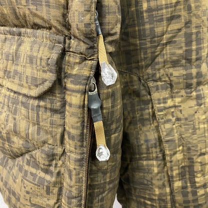 THE NORTH FACE ザノースフェイス　PRODIGY PRINT DOWN JACKET　ダウンジャケット　総柄　カーキ　Sサイズ