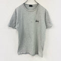 STUSSY　ステューシー　半袖プリントTシャツ　グレー　Sサイズ　古着