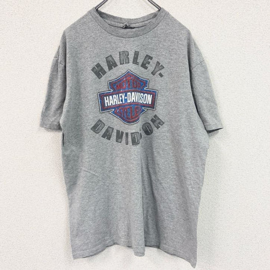 HARLEY DAVIDSON　ハーレーダビッドソン　半袖プリントTシャツ　灰色　グレー