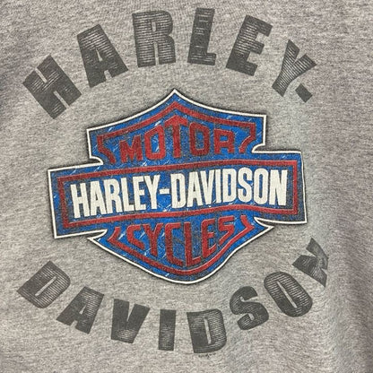 HARLEY DAVIDSON　ハーレーダビッドソン　半袖プリントTシャツ　灰色　グレー