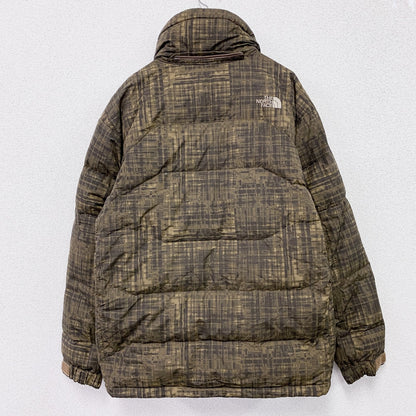 THE NORTH FACE ザノースフェイス　PRODIGY PRINT DOWN JACKET　ダウンジャケット　総柄　カーキ　Sサイズ