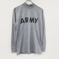ARMY　アーミー　長袖Tシャツ/ロンT　ミリタリーTシャツ　灰色　グレー　Sサイズ　古着