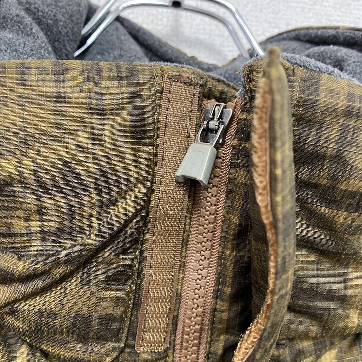 THE NORTH FACE ザノースフェイス　PRODIGY PRINT DOWN JACKET　ダウンジャケット　総柄　カーキ　Sサイズ