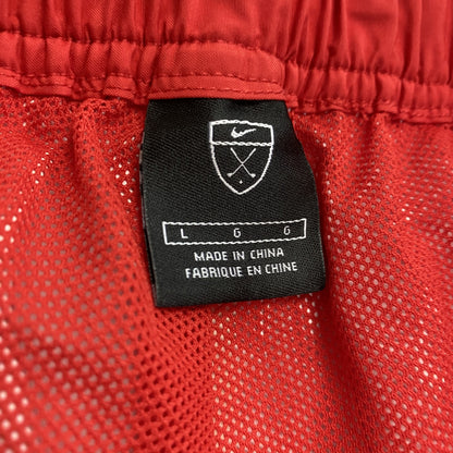 NIKE　ナイキ　トラックナイロンパンツ　赤　レッド　Lサイズ