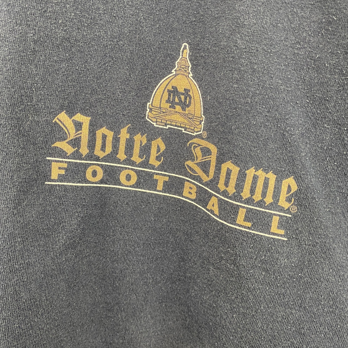 90s　champion チャンピオン　半袖カレッジプリントTシャツ　ノートルダム大学　ネイビー　紺　XLサイズ　　ヴィンテージ　古着