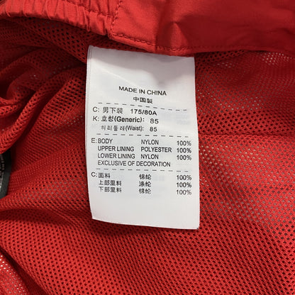 NIKE　ナイキ　トラックナイロンパンツ　赤　レッド　Lサイズ