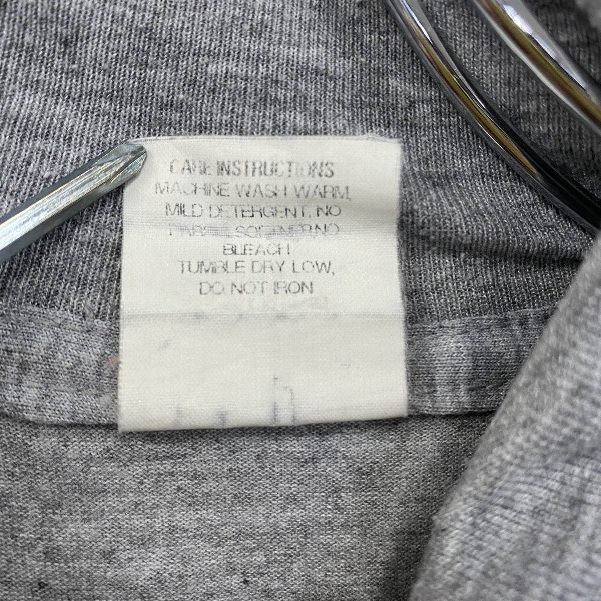 ARMY　アーミー　長袖Tシャツ/ロンT　ミリタリーTシャツ　灰色　グレー　Sサイズ　古着