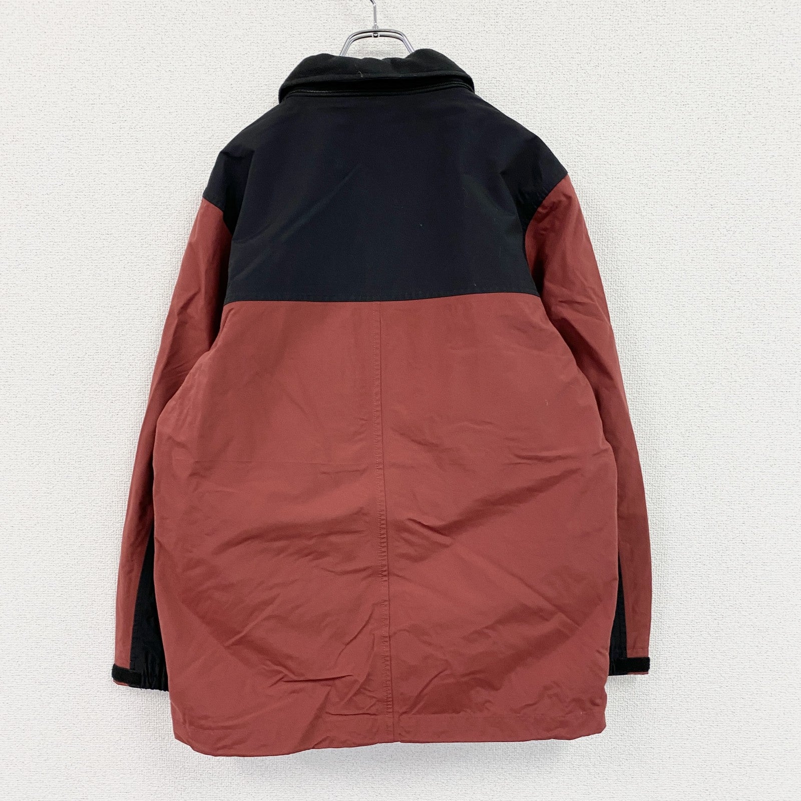 ～00s　Eddie Bauer　エディーバウアー　マウンテンパーカー　赤　レッド　黒　ブラック　Sサイズ　古着