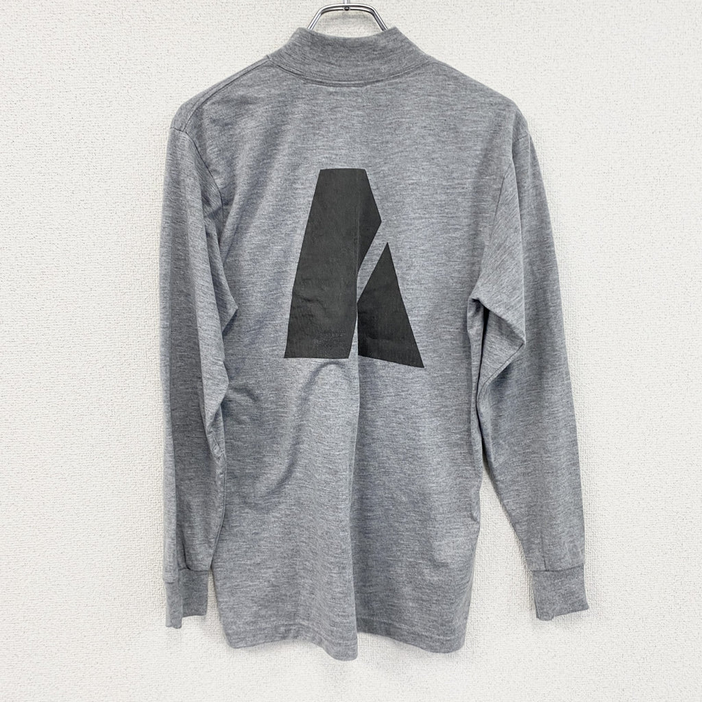 ARMY　アーミー　長袖Tシャツ/ロンT　ミリタリーTシャツ　灰色　グレー　Sサイズ　古着