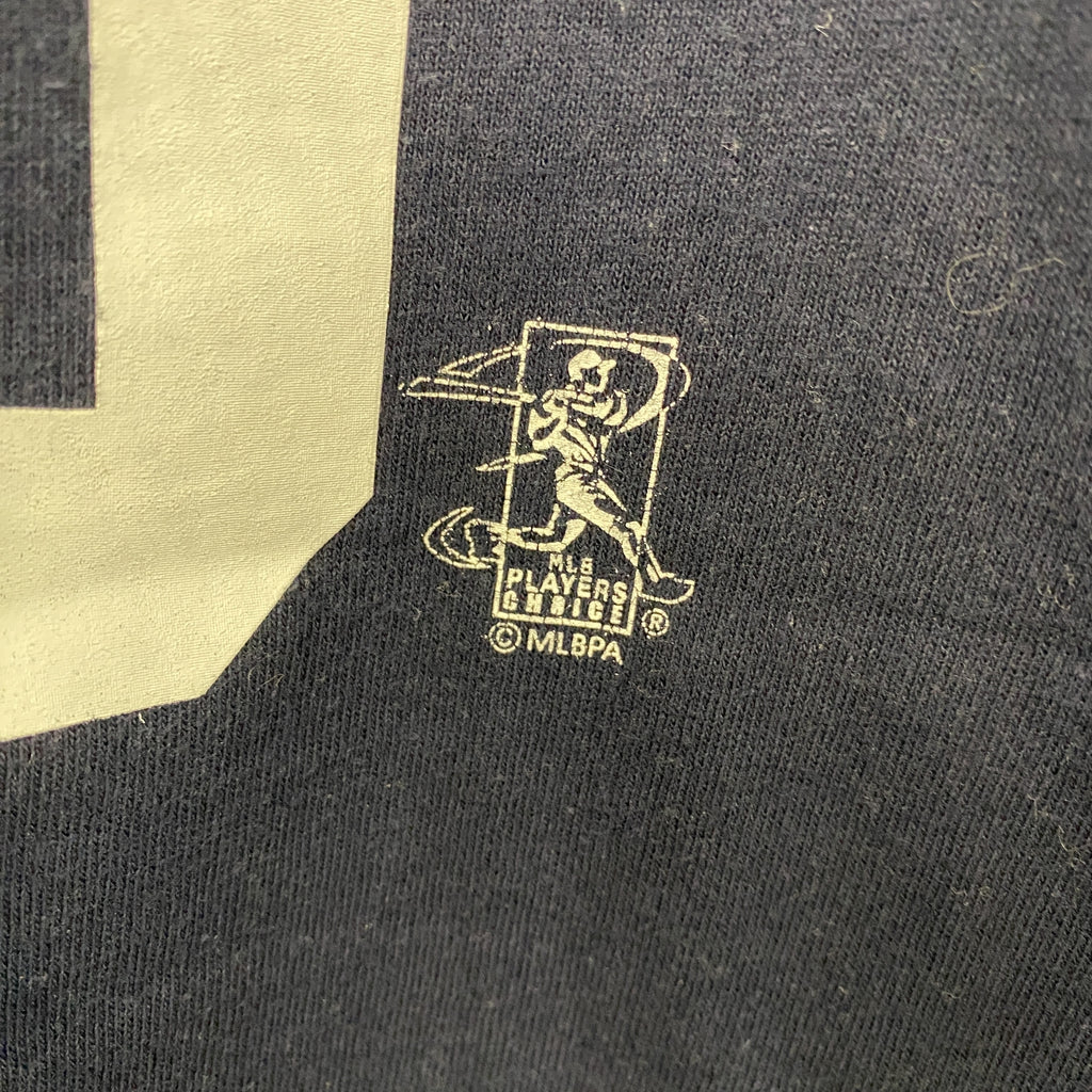 Majestic　マジェスティック　半袖プリントTシャツ　NEW YORK YANKEES　ニューヨークヤンキース　松井秀喜　紺　ネイビー　Lサイズ　古着