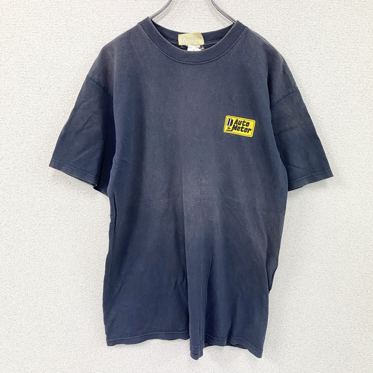 NOBBY COMPANY　ノビーカンパニー　半袖プリントTシャツ　紺　ネイビー　Lサイズ カットソー メンズ コットン 古着