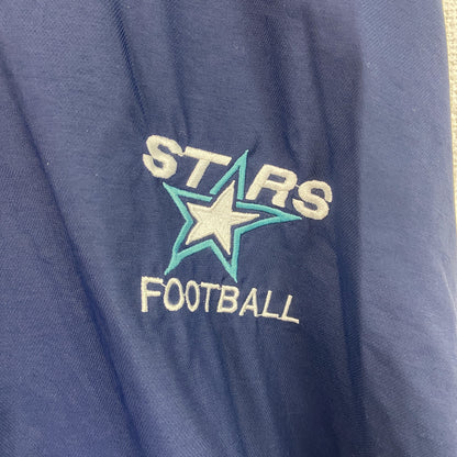 NIKE　ナイキ　プルオーバージャケット　刺繍ロゴ　フットボール　紺　ネイビー　2XLサイズ