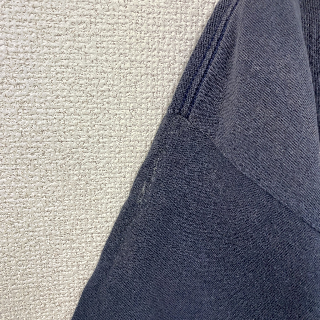 NOBBY COMPANY　ノビーカンパニー　半袖プリントTシャツ　紺　ネイビー　Lサイズ カットソー メンズ コットン 古着