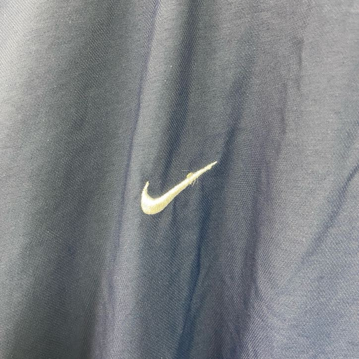 NIKE　ナイキ　プルオーバージャケット　刺繍ロゴ　フットボール　紺　ネイビー　2XLサイズ