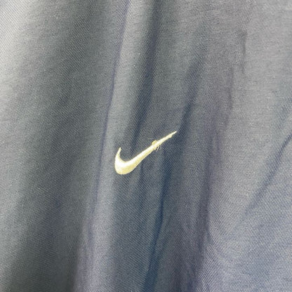 NIKE　ナイキ　プルオーバージャケット　刺繍ロゴ　フットボール　紺　ネイビー　2XLサイズ