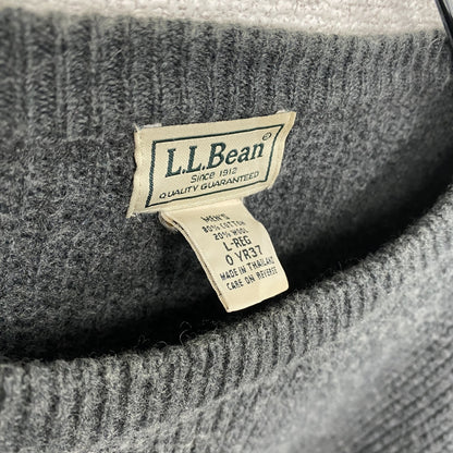 L.L.Bean　エルエルビーン　コットンニットセーター　グレー　Lサイズ