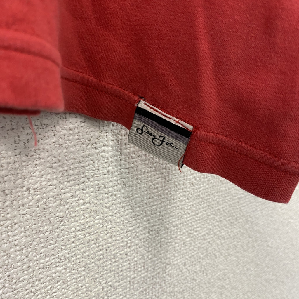 Sean Jhon　ショーンジョン　半袖プリントTシャツ　赤　レッド　XXLサイズ　古着