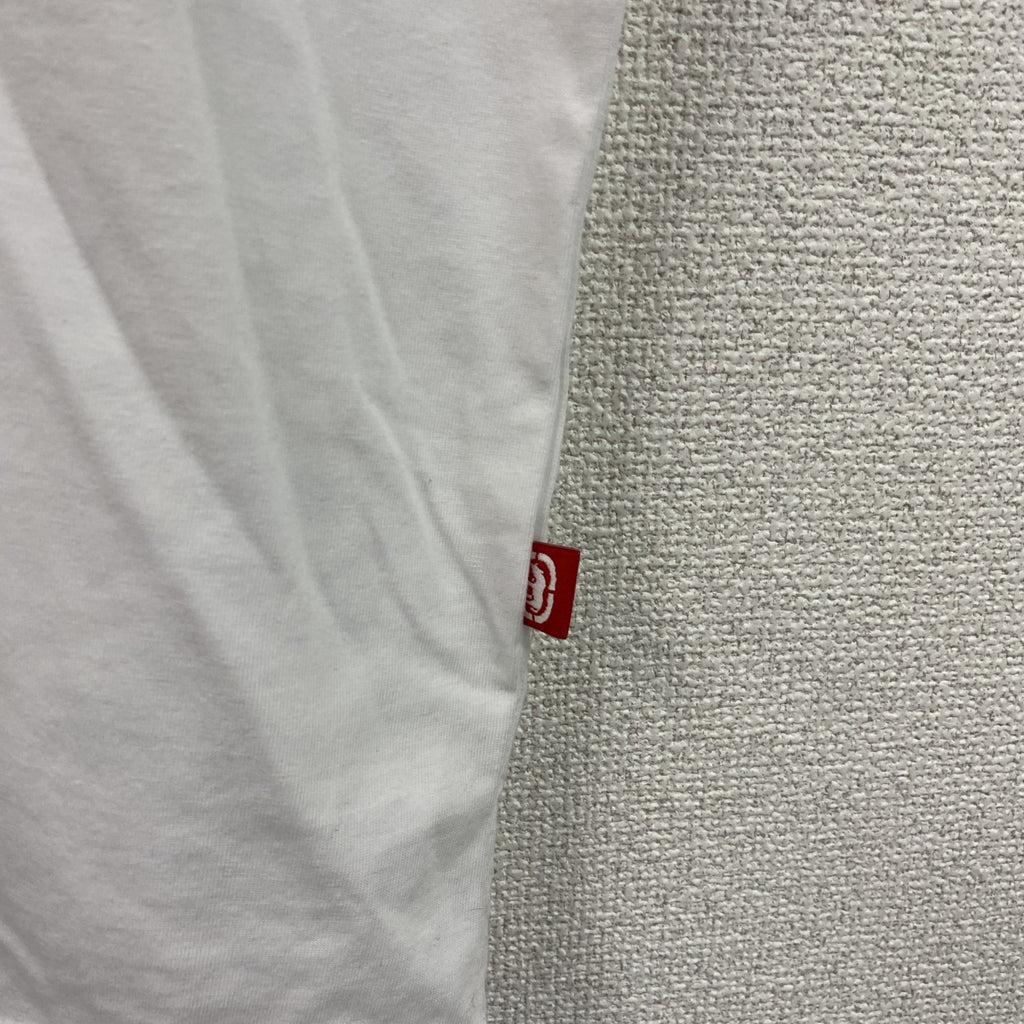 ECKO UNLTD.　エコーアンリミテッド　半袖プリントTシャツ　刺繍ロゴ　ワンポイント　白　ホワイト　Lサイズ　古着