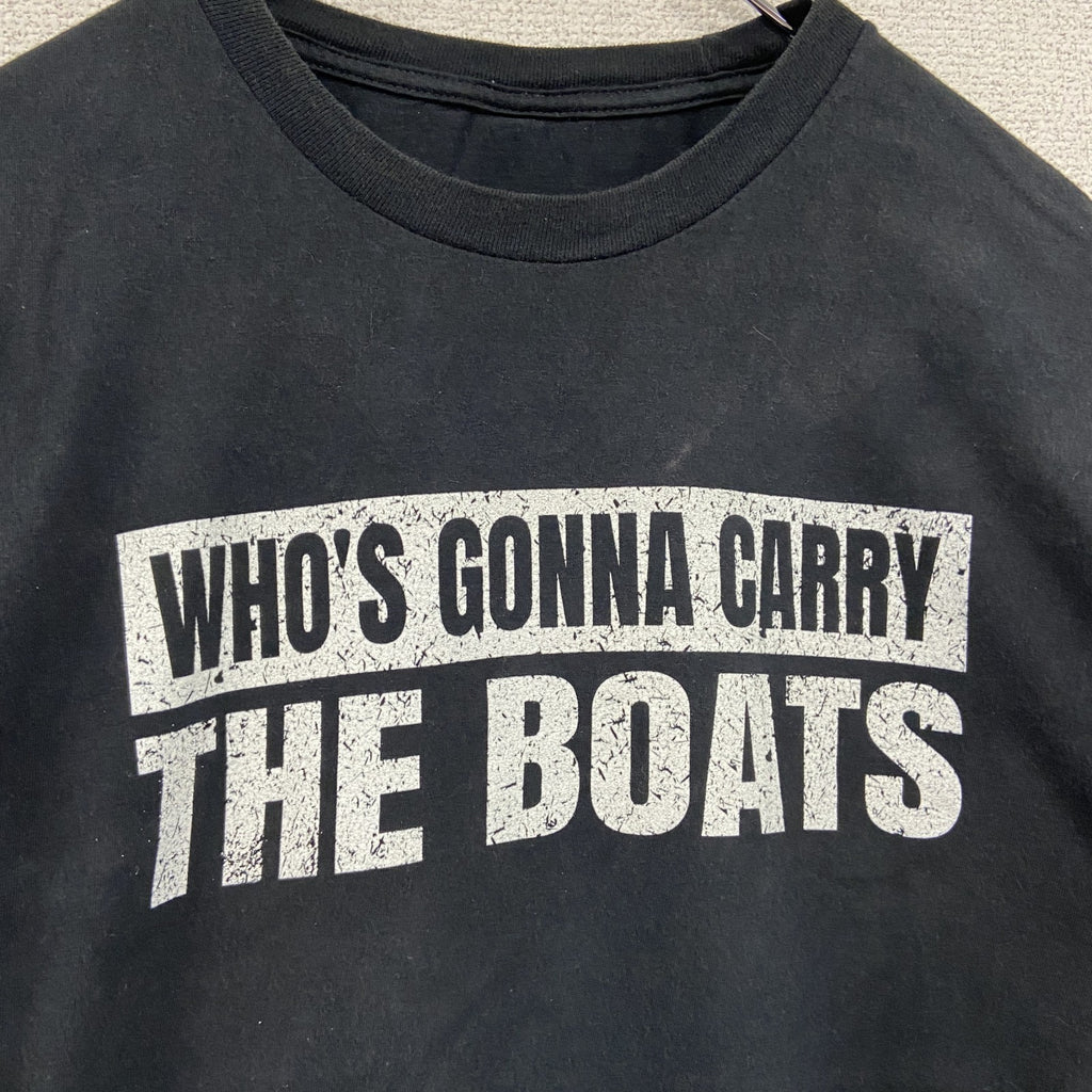 半袖プリントTシャツ　メッセージT　David Goggins　黒　ブラック　　古着