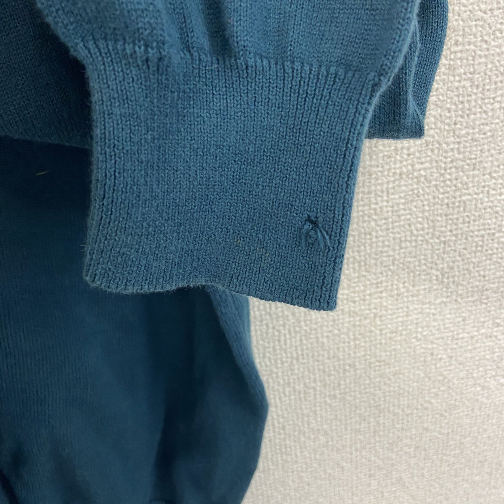 90s　Kappa　カッパ　コットンニットセーター　ヴィンテージ　青　ブルー　Lサイズ　古着