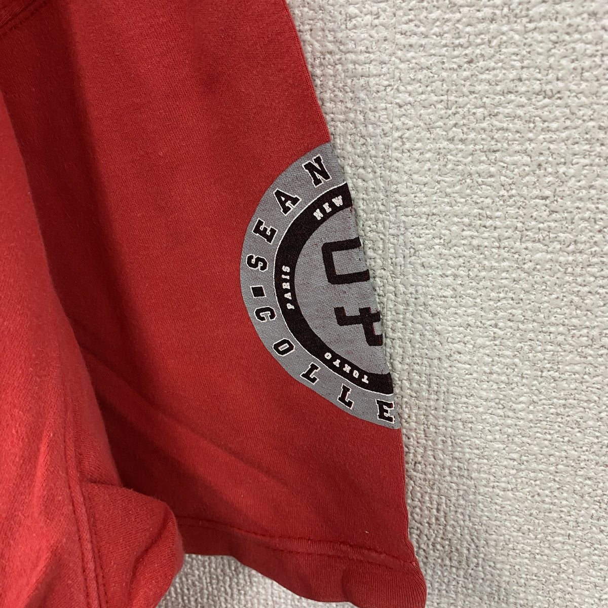 Sean Jhon　ショーンジョン　半袖プリントTシャツ　赤　レッド　XXLサイズ　古着