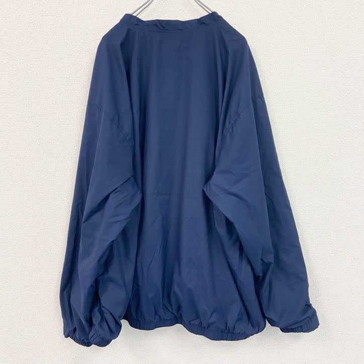 NIKE　ナイキ　プルオーバージャケット　刺繍ロゴ　フットボール　紺　ネイビー　2XLサイズ