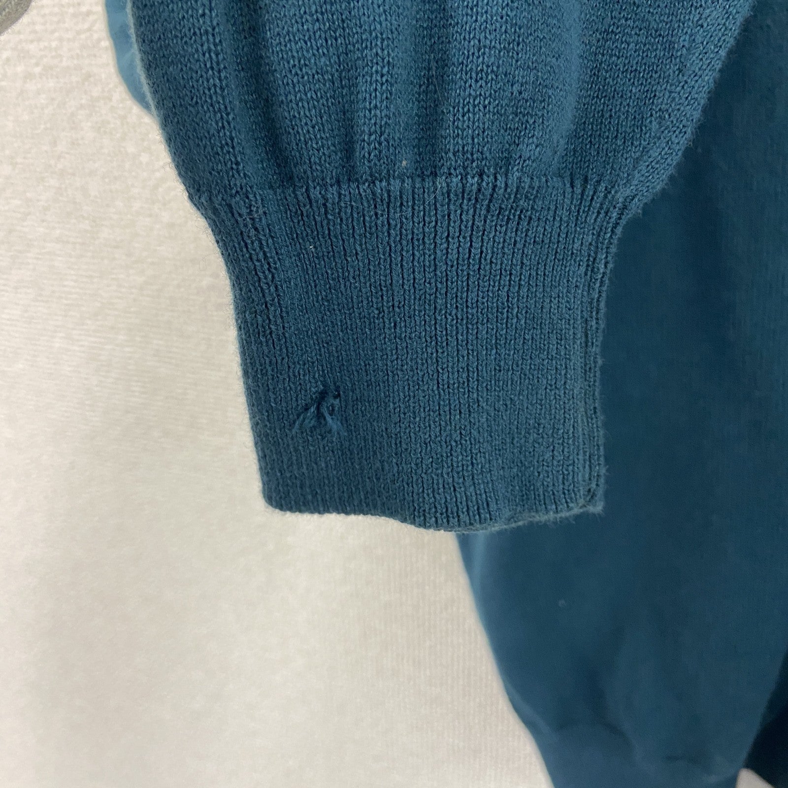 90s　Kappa　カッパ　コットンニットセーター　ヴィンテージ　青　ブルー　Lサイズ　古着