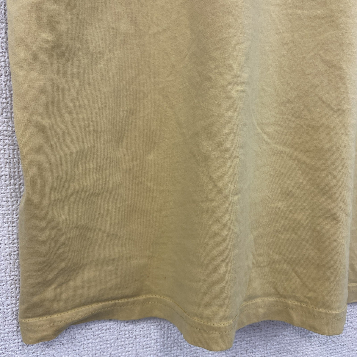 MAMBO　半袖プリントTシャツ　スカル　骸骨　黄色　イエロー　Lサイズ　古着