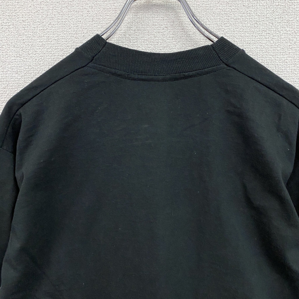 90s　SCREEN STARS　半袖プリントTシャツ　ヴィンテージ　シングルステッチ　黒　ブラック　Lサイズ　古着