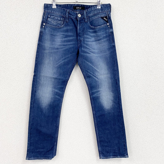 REPLAY　リプレイ　デニムパンツ/ジーンズ　縦落ち　ヒゲ　インディゴ　28サイズ