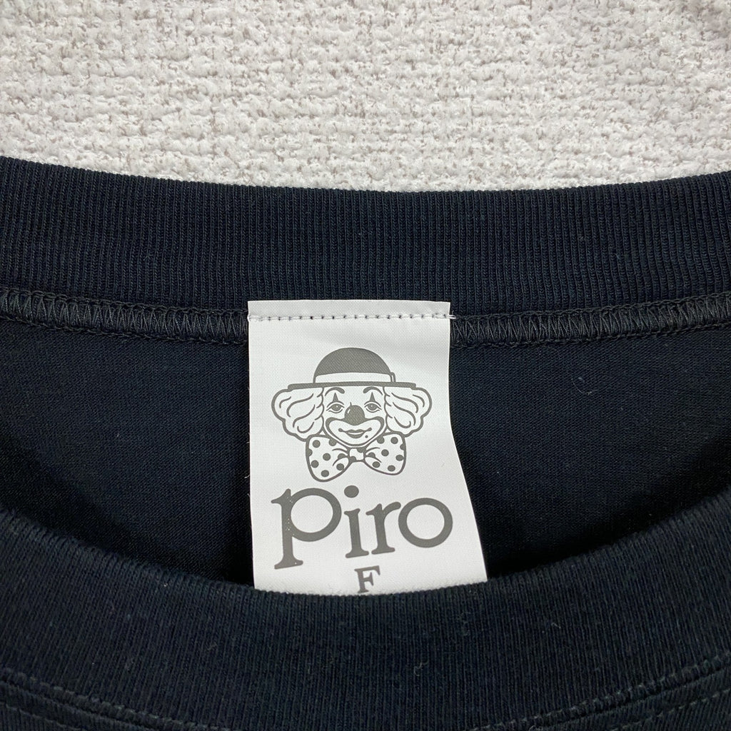 古着 used　90s　piro　Jリーグ　NICOSシリーズ　半袖プリントTシャツ　シングルステッチ　黒　ブラック　Fサイズ