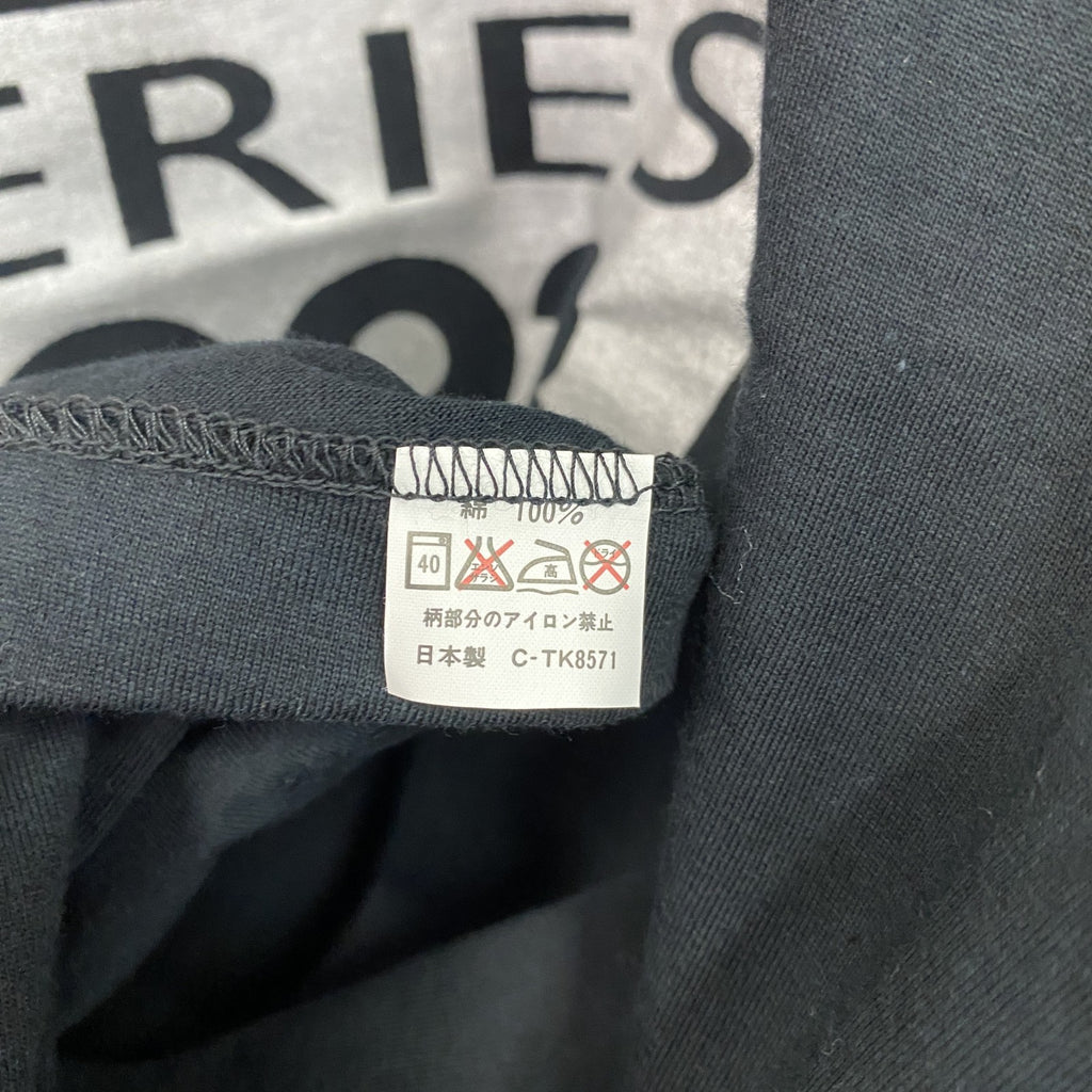 古着 used　90s　piro　Jリーグ　NICOSシリーズ　半袖プリントTシャツ　シングルステッチ　黒　ブラック　Fサイズ