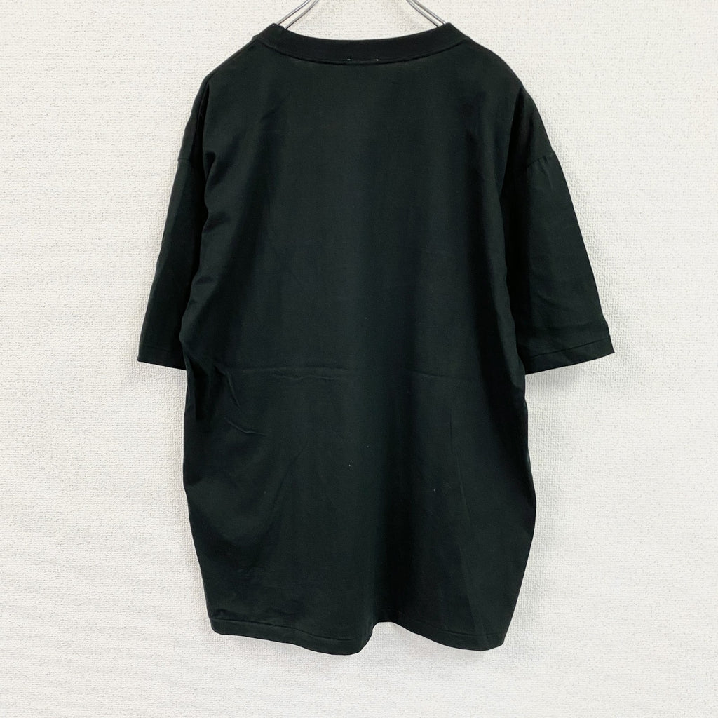 古着 used　90s　piro　Jリーグ　NICOSシリーズ　半袖プリントTシャツ　シングルステッチ　黒　ブラック　Fサイズ