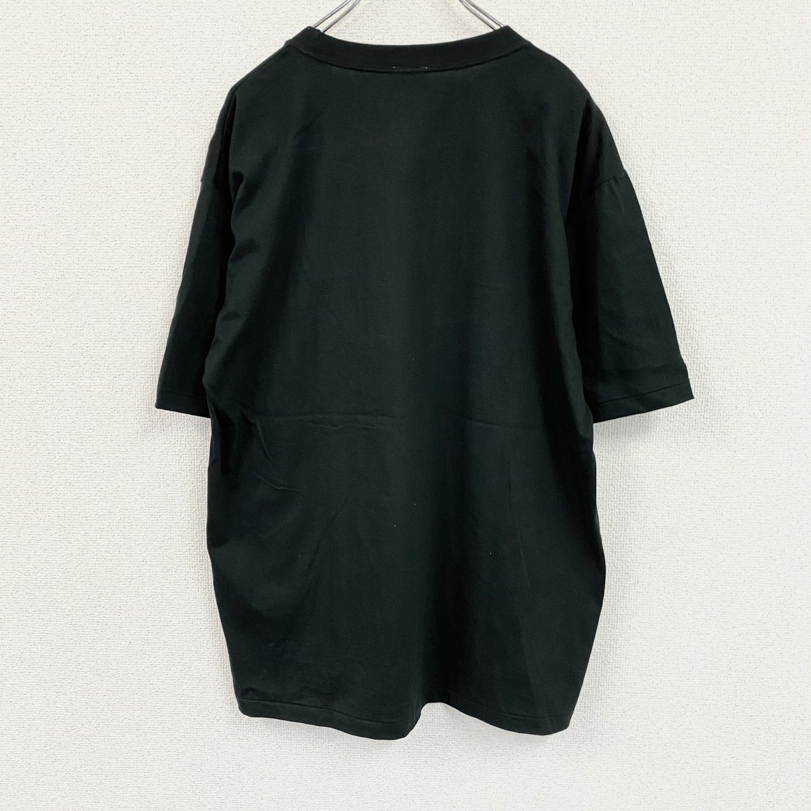 古着 used　90s　piro　Jリーグ　NICOSシリーズ　半袖プリントTシャツ　シングルステッチ　黒　ブラック　Fサイズ