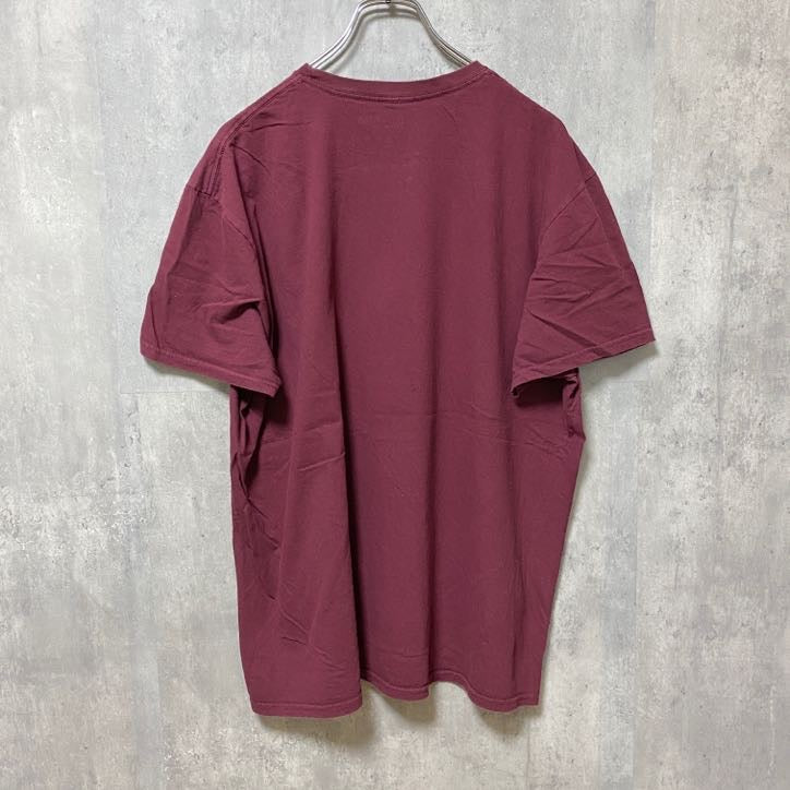 Harry Potter　ハリーポッター　半袖プリントTシャツ　ワインレッド　えんじ色　クルーネック　XLサイズ　古着