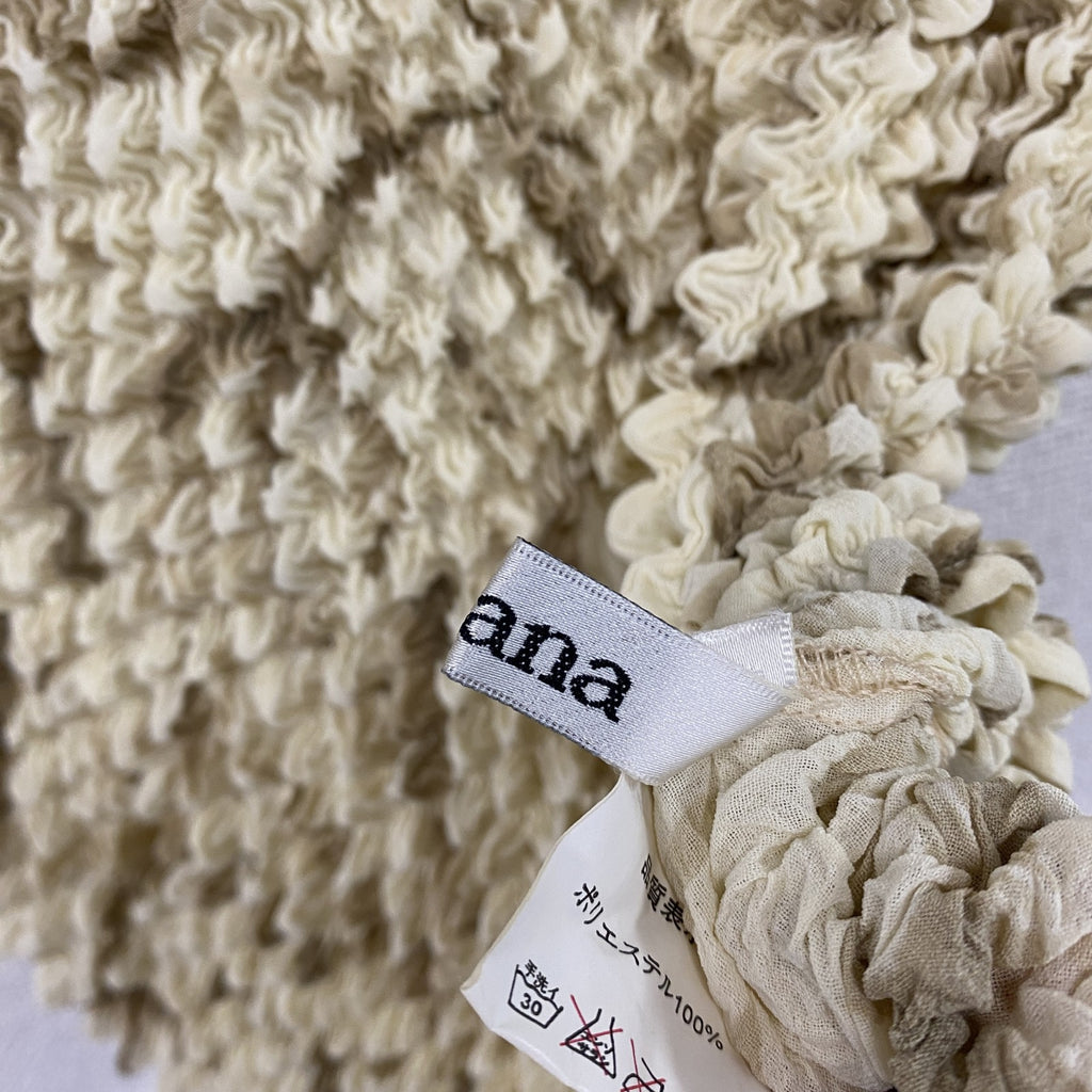 viviana　ポップコーントップス/スパイキートップス　ベージュ　4L-5Lサイズ　古着