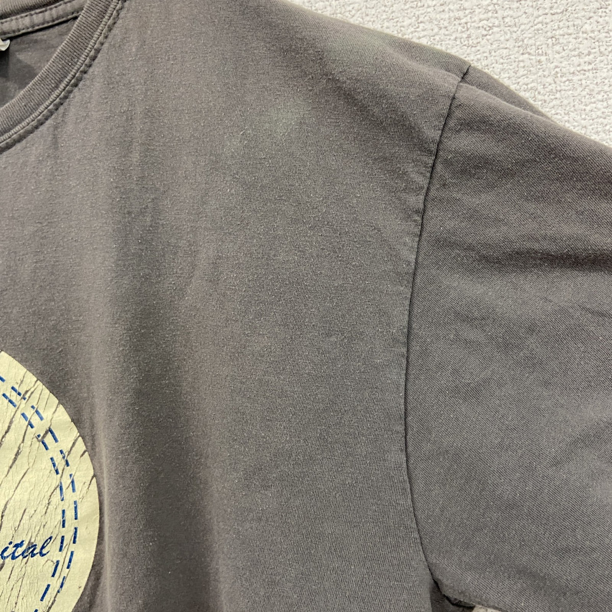 GILDAN　ギルダン　半袖プリントTシャツ　パロディT　灰色　グレー　Lサイズ カットソー メンズ コットン 古着