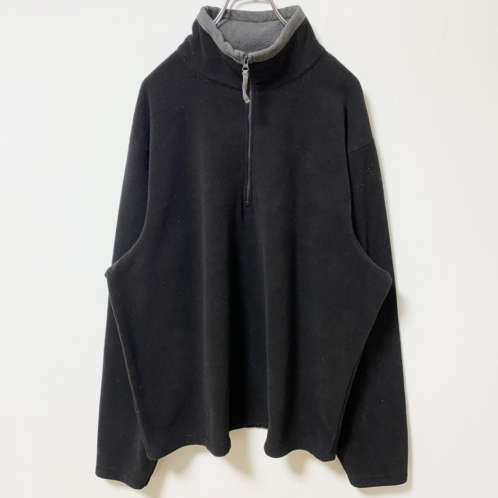 OLD NAVY オールドネイビー　長袖ハーフジップフリース　ブルゾン　ハイネック　黒　ブラック　XLサイズ　古着