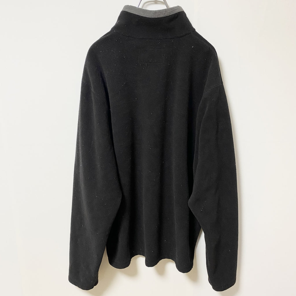 OLD NAVY オールドネイビー　長袖ハーフジップフリース　ブルゾン　ハイネック　黒　ブラック　XLサイズ　古着